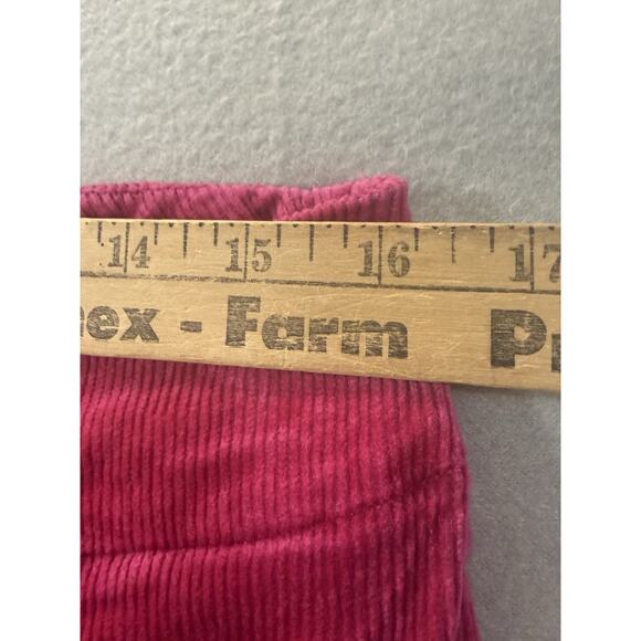 Anthropologie MAEVE The Colette 32 Cropped Wide Leg Corduroy Pants Raspberry - Picture 7 of 13